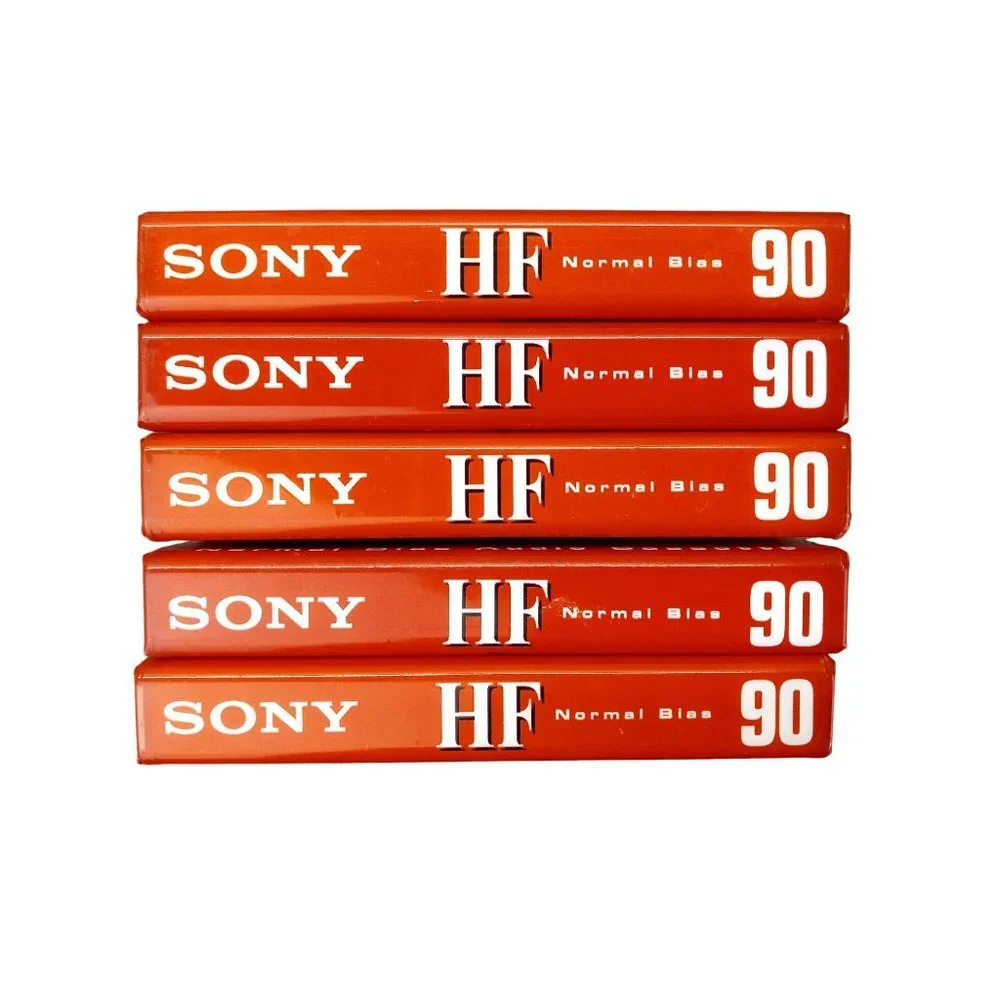 Sony Audio Cassettes Blank Tapes High Fidelity 90 Minutes Lot Of 5 Sealed New